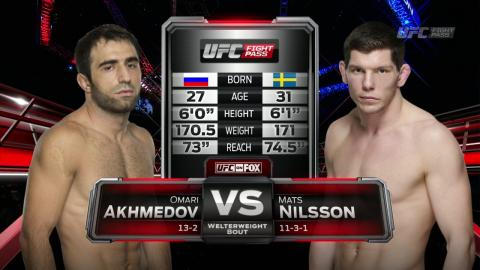 UFC 182 - Omari Akhmedov vs Mats Nilsson - Jan 03, 2015