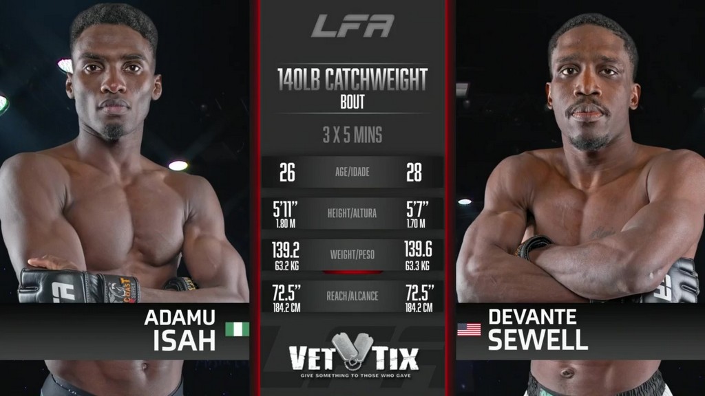 LFA 174 - Adamu Isah vs Devante Sewell - January 12, 2024