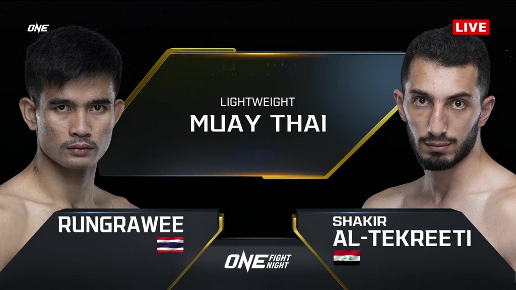 ONE Fight Night 18 - Rungrawee Sitsongpeenong vs Shakir Al-Tekreeti - January 12, 2024