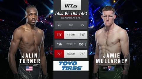 UFC 272 - Jalin Turner vs Jamie Mullarkey - March 6, 2022