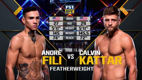 UFC 214 - Andre Fili vs Calvin Kattar - Jul 29, 2017