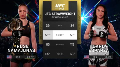 UFC 274 : Rose Namajunas vs Carla Esparza - May 7, 2022
