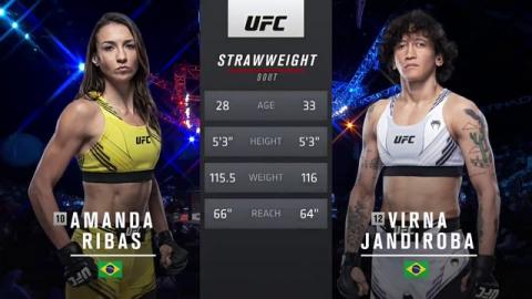 UFC 267 - Amanda Ribas vs. Virna Jandiroba - Oct 30, 2021