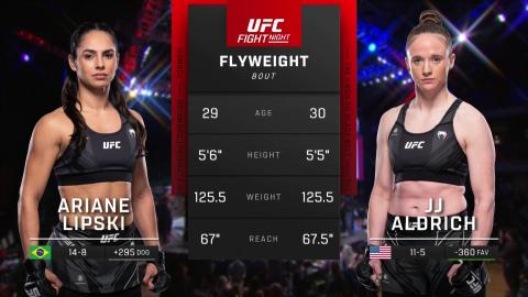 UFC Fight Night 221 - Ariane Lipski vs JJ Aldrich - Mar 11, 2023