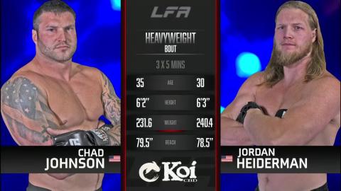 Chad Johnson vs. Jordan Heiderman - Sep 24, 2021