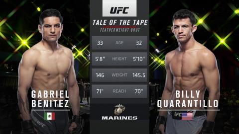 UFC on ESPN 26 - Gabriel Benitez vs Billy Quarantillo - Jul 18, 2021