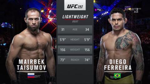 UFC 242: Mairbek Taisumov vs Diego Ferreira - Sep 7, 2019