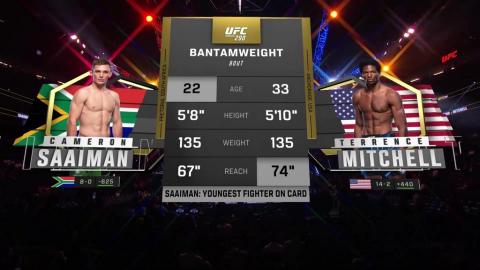 UFC 290 - Cameron Saaiman vs Terrence Mitchell - July 08, 2023