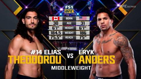 UFC 231 - Elias Theodorou vs Eryk Anders - Dec 8, 2018