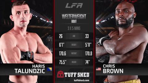 LFA 141 - Haris Talundzic vs Chris Brown - Sep 10, 2022