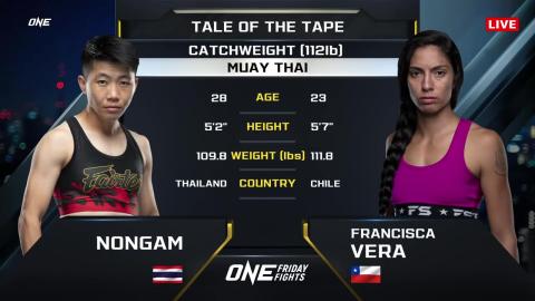 One Friday Fights 31 - Nongam Fairtex vs F. Vera Lizama - August 31, 2023