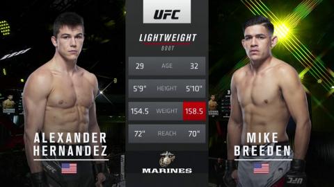 UFC - Alexander Hernandez vs. Mike Breeden - Oct 02, 2021