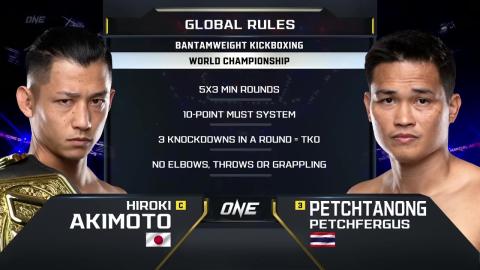ONE Championship 163 - Hiroki Akimoto vs Petchtanong Banchamek - Nov 19, 2022