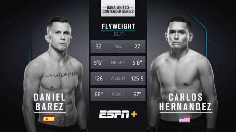 UFC - Daniel Barez vs. Carlos Hernandez - Oct 05, 2021