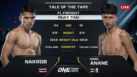 One Friday Fights 32 - Nabil Anane vs Nakrob Fairtex - September 7, 2023
