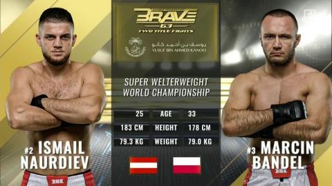 BRAVE CF 63 - Marcin Bandel vs Ismail Naurdiev - Oct 19, 2022