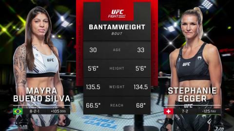 UFC on ESPN 40: Mayra Bueno Silva vs Stephanie Egger - Aug 7, 2022