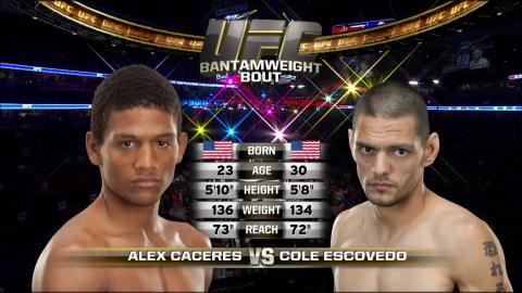 UFC on FOX 1 - Alex Caceres vs Cole Escovedo - Nov 12, 2011