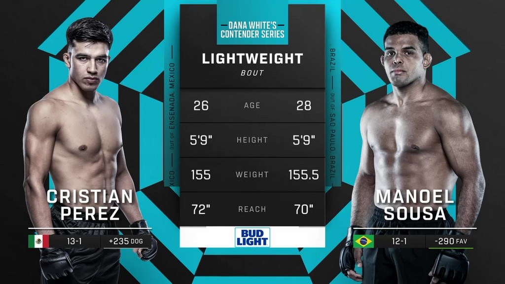 DWCS - S9W3 - Cristian Perez vs Manoel Sousa - August 26, 2025