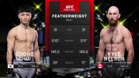 UFC Fight Night 218 - Dooho Choi vs Kyle Nelson - Feb 04, 2023