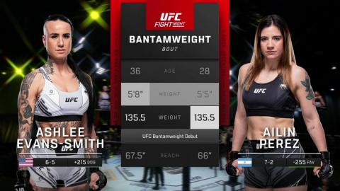 UFC Vegas 77 - Ashlee Evans-Smith vs Ailin Perez - July 15, 2023