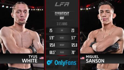 LFA 145 - Miguel Sanson vs Tyus White - Oct 21, 2022