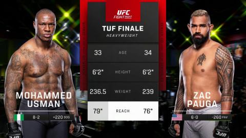 UFC on ESPN 40: Mohammed Usman vs Zac Pauga - Aug 7, 2022
