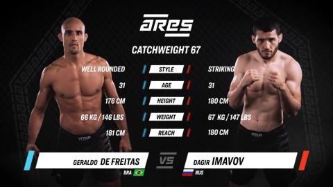 Ares FC 16 - Daguir Imavov vs Geraldo de Freitas - June 22, 2023
