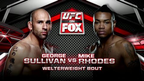 UFC on FOX 10 - George Sullivan vs Mike Rhodes - Jan 24, 2014