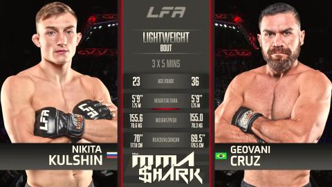 LFA 156 - Kulshin vs Cruz - April 14, 2023