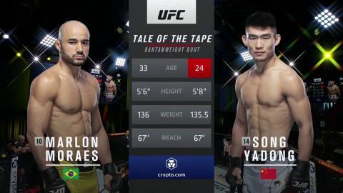 UFC Fight Night 203 - Marlon Moraes vs Song Yadong - March 12, 2022