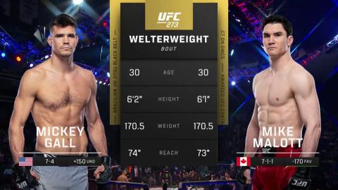 UFC 273 - Mickey Gall vs Mike Malott - Apr 10, 2022