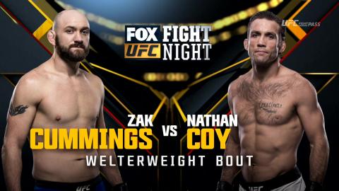 UFC on Fox 24 - Zak Cummings vs Nathan Coy - Apr 15, 2017