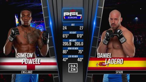 PFL Europe 3 - Simeon Powell vs Daniel Ladero - September 29, 2023