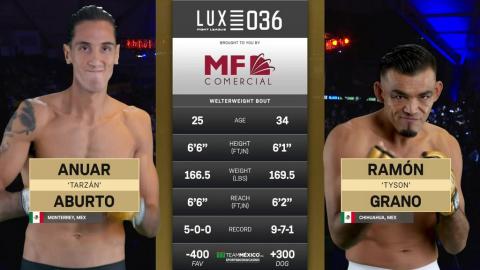 LUX 36 - Anuar Aburto vs Ramon Grano - 06 October, 2023