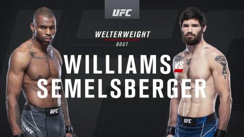 UFC on ESPN 25 - Khaos Williams vs Matthew Semelsberger - Jun 19, 2021