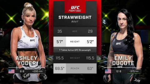 UFC Fight Night 230 - Ashley Yoder vs Emily Ducote - 14 October, 2023
