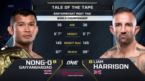 ONE Prime 1 - Nong O Gaiyanghadao vs Liam Harrison - Aug 27, 2022