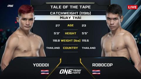 One Friday Fights 28 - Robocop Rhino Gold vs Yoddoi Kaewsamrit - August 11, 2023