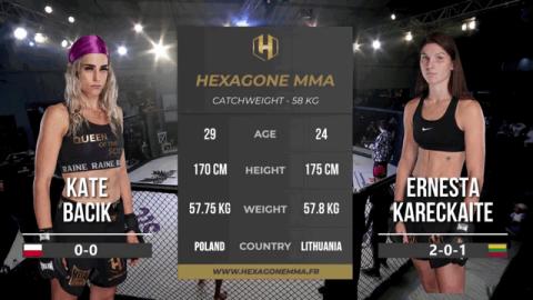 Hexagone MMA 4 - Ernesta Kareckaite vs Kate Bacik - Aug 28, 2022