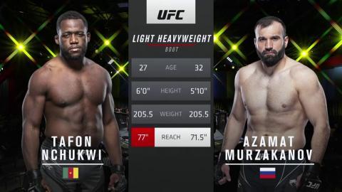 UFC Fight Night 203 - Tafon Nchukwi vs. Azamat Murzakanov - March 12, 2022