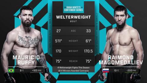 Contender Series 2023 - Mauricio Ruffy vs Raimond Magomedaliev - October 2, 2023