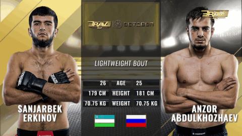 Brave CF 62 - Anzor Abdulkhozhaev vs Sanjarbek Erkinov - Sep 30, 2022