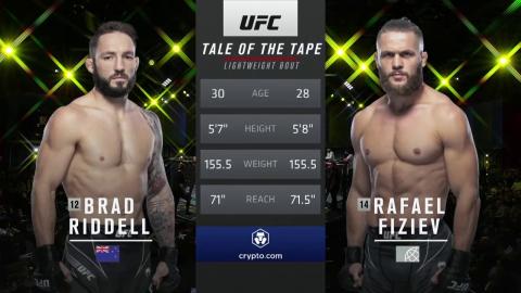 UFC on ESPN 31 - Brad Riddell vs Rafael Fiziev - Dec 4, 2021