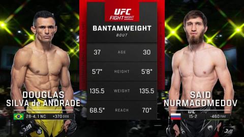 UFC on ESPN 39: Douglas Silva de Andrade vs Said Nurmagomedov - Jul 09, 2022