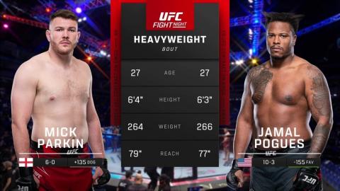 UFC Fight Night 224 - Mick Parkin vs Jamal Pogues - July 22, 2023