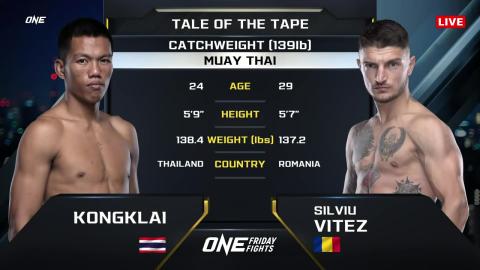 One Friday Fights 30 - Kongklai AnnyMuayThai vs Silviu Vitez - August 24, 2023