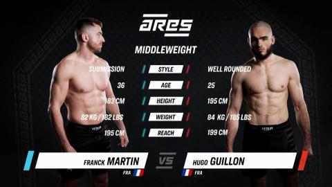 Ares FC 11 - Hugo Guillon vs Frank Martin - Jan 20, 2023