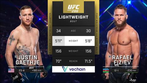 UFC 286 - Justin Gaethje vs Rafael Fiziev - Mar 18, 2023