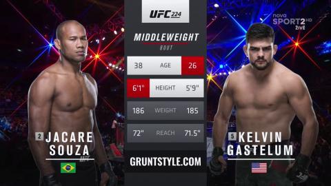 UFC 224 - Jacare Souza vs Kelvin Gastelum - May 12, 2018